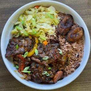Brown stew chicken