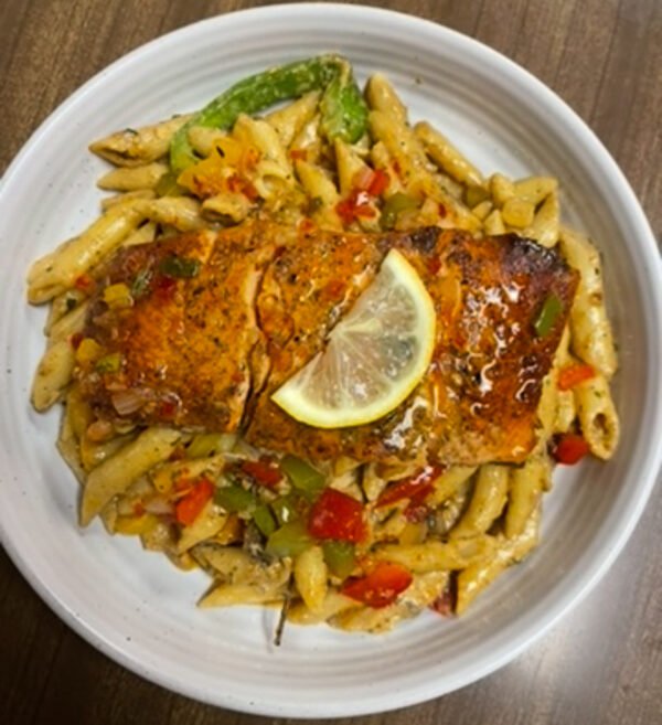 Salmon pasta